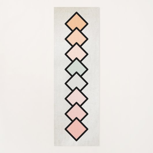Kunst der farbigen Quadrate Yogamatte (Vorderseite)