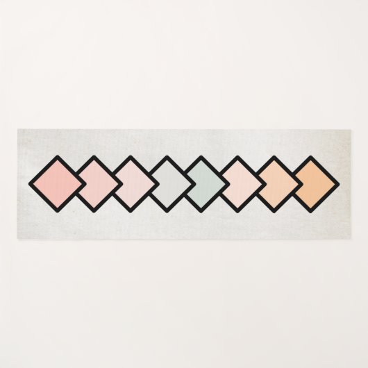 Kunst der farbigen Quadrate Yogamatte (Vorderseite (Horizontal))