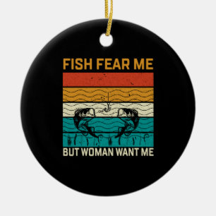 Kunst der Fischerei Will mich Keramik Ornament