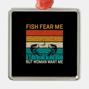 Kunst der Fischerei Will mich Ornament Aus Metall