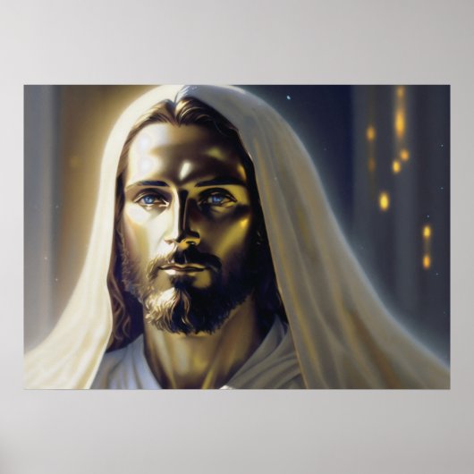 Kunst der KI - Jesus Christus Poster (Vorne)