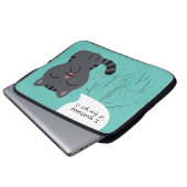 Kunst der Kratching Illustration Laptopschutzhülle (Vorne Knopf)