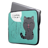 Kunst der Kratching Illustration Laptopschutzhülle (Vorderseite Links)
