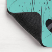 Kunst der Kratching Illustration Mousepad (Ecke)
