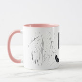 Kunst der Kratching Illustration Tasse (Links)
