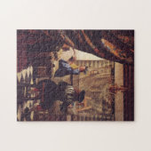 Kunst der Malerei von Johannes Vermeer Puzzle (Horizontal)