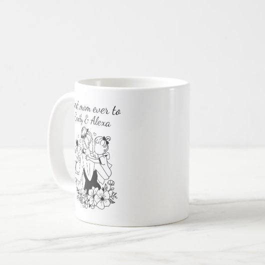 Kunst der Mutter und Tochter Kaffeetasse (Vorderseite Links)