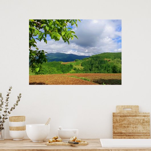 Kunst der Natur | Decke der Waldmauer | Poster (Küche)