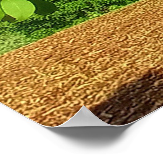 Kunst der Natur | Decke der Waldmauer | Poster (Ecke)