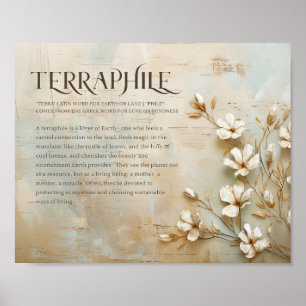 Kunst der Natur, rustikale Dekoration, Terraphile Poster
