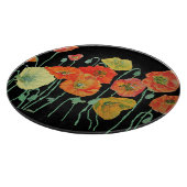 Kunst der Orangen und Schwarzen Pfeffer Schneidebrett (Ecke)