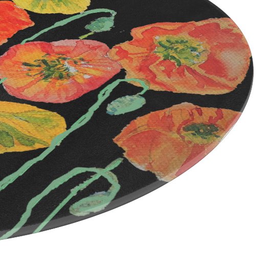 Kunst der Orangen und Schwarzen Pfeffer Schneidebrett (Ecke)