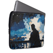 Kunst der Pfeife (Balkon #3) Ölgemälde Laptopschutzhülle (Vorne Rechts)