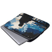 Kunst der Pfeife (Balkon #3) Ölgemälde Laptopschutzhülle (Vorne Knopf)