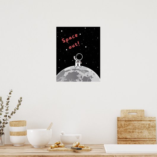 Kunst der Raumfahrt Poster (Küche)