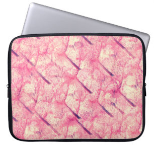 Kunst Der rosa Wasserfarbe-Tintenfleck Aquarell Laptopschutzhülle