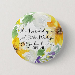 Kunst der Schrift   John 11:41 Button