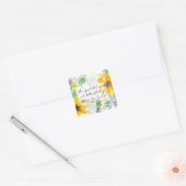 Kunst der Schrift | John 11:41 Quadratischer Aufkleber (Umschlag)