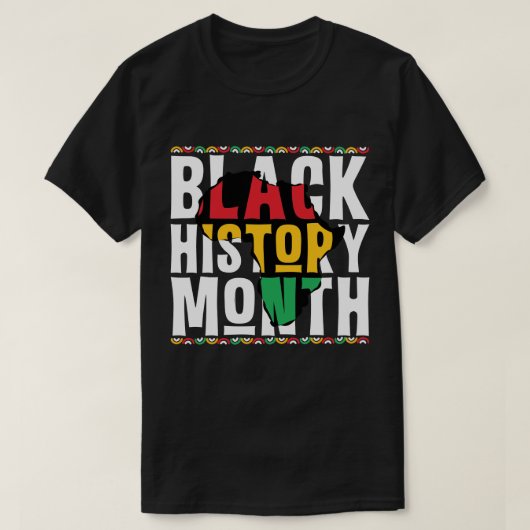 Kunst der Schwarzen Geschichte T-Shirt (Design vorne)