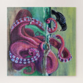 Kunst der sonderbaren niedlichen Freunde der Krake Puzzle (Horizontal)