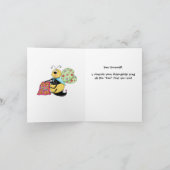 Kunst der steppende Bienen-launische Karte (Innenseite)