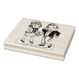 Kunst der Vintage Valentinstage für Jungen und Mäd Gummistempel
