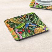 Kunst der Whimsiktiere Getränkeuntersetzer (Linke Seite)