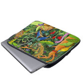 Kunst der Whimsiktiere Laptopschutzhülle (Vorne Knopf)