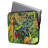 Kunst der Whimsiktiere Laptopschutzhülle (Vorderseite Links)