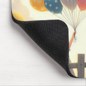 Kunst der Whimsistischen/niedlichen Ballonmädchen Mousepad (Ecke)