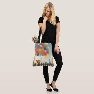 Kunst der Whimsistischen/niedlichen Ballonmädchen Tasche