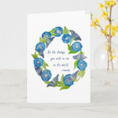 Kunst der Wohltätigkeit Karte (Gelbe Blume)