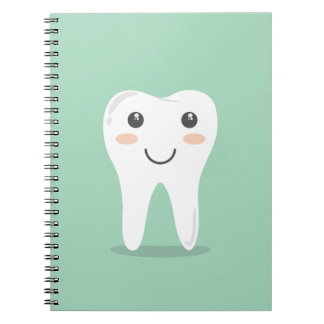 Kunst der Zahnmedizin, glücklicher Zahn Notizblock