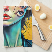 Kunst der zerschmetterten Selbstreflexion Geschirrtuch (Viertel Falte)