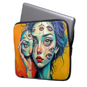 Kunst der zerschmetterten Selbstreflexion Laptopschutzhülle (Vorderseite Links)