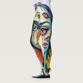 Kunst der zerschmetterten Selbstreflexion Leggings (Links)