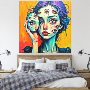 Kunst der zerschmetterten Selbstreflexion Leinwanddruck