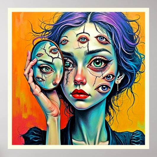 Kunst der zerschmetterten Selbstreflexion Poster (Vorne)