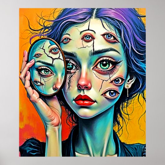 Kunst der zerschmetterten Selbstreflexion Poster (Vorne)