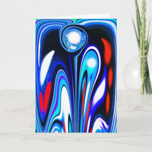 Kunst der Zukunft Feiertagskarte (Vorderseite)