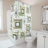 Kunst des Abstrakten Pops der 50er Jahre Duschvorhang (Beispiel)