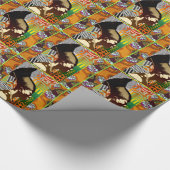 Kunst des afrikanischen Pops Geschenkpapier (Ecke)