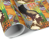 Kunst des afrikanischen Pops Geschenkpapier (Rolleneckpunkt)