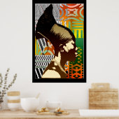 Kunst des afrikanischen Pops Poster (Küche)