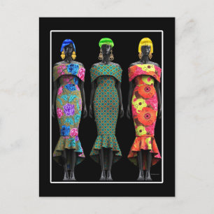 Kunst des afrikanischen Pops Postkarte