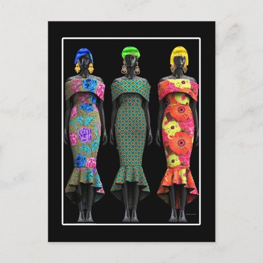 Kunst des afrikanischen Pops Postkarte (Vorderseite)