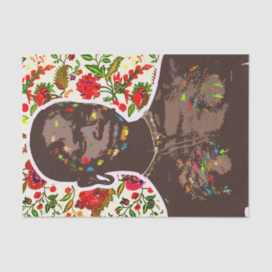 Kunst des afrikanischen Pops Seidenpapier (Vorderseite)