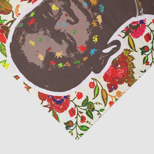 Kunst des afrikanischen Pops Seidenpapier (Ausschnitt)