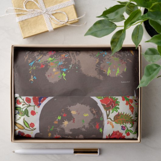 Kunst des afrikanischen Pops Seidenpapier (Geschenk)