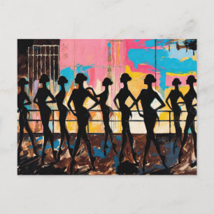 Kunst des Balletts (#2) Ölgemälde Feiertagspostkarte